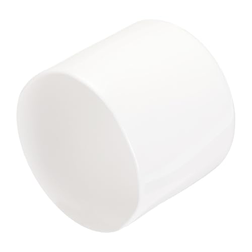 QUARKZMAN 8 Stück Gummi Endkappen 45 mm PVC Kunststoffkappe Schutzkappen Abdeckung Fußkappen für Stuhlbeine Tischbeine Möbel Schrauben Bolzen Gewinde Metallstäbe Rohr Zaunpfosten Weiß von QUARKZMAN