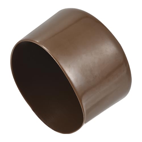 QUARKZMAN 8 Stück Gummikappen 65 mm ID Gummi Endkappen Verschlusskappe Vinyl Runde Endkappe Abdeckung Schraubengewinde Schutzkappen, Braun von QUARKZMAN