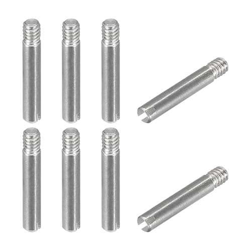 QUARKZMAN 8 Stück M2 x 12mm Dübel Set Geschlitzter, Spannstift Sortiment Zylindrischer Stift aus 304 Edelstahl, Gewindedübel für Möbel Schränke Vitrine Kleiderschrank von QUARKZMAN