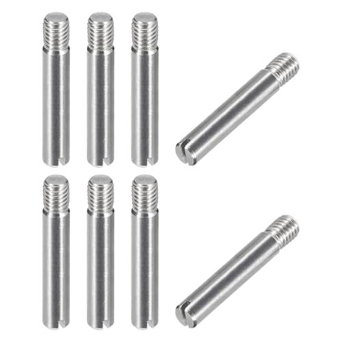QUARKZMAN 8 Stück M5 x 30mm Dübel Set Geschlitzter, Spannstift Sortiment Zylindrischer Stift aus 304 Edelstahl, Gewindedübel für Möbel Schränke Vitrine Kleiderschrank von QUARKZMAN
