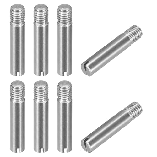 QUARKZMAN 8 Stück M8 x 40mm Dübel Set Geschlitzter, Spannstift Sortiment Zylindrischer Stift aus 304 Edelstahl, Gewindedübel für Möbel Schränke Vitrine Kleiderschrank von QUARKZMAN