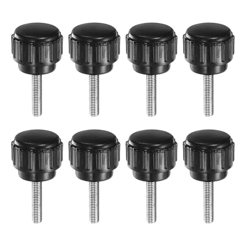 QUARKZMAN 8 Stück Rändelknöpfe M3 x 14mm Metrisch Verzinkter Kohlenstoffstahl Männliches Gewinde Daumenschraube Typ 14mm Kunststoff Rundkopf Gewindebolzen Handknöpfe Schwarz QUARKZMAN 8 Stück Rändelknöpfe M3 x 14mm Metrisch Verzinkter Kohlenstoffstahl Männliches Gewinde Daumenschraube Typ 14mm Kunststoff Rundkopf Gewindebolzen Handknöpfe Schwarz von QUARKZMAN