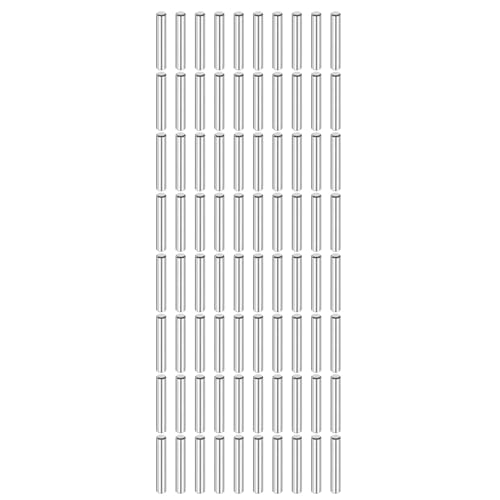 QUARKZMAN 80 Stück Zylinderstifte Rostfrei, 4 mm x 18 mm Spannstift Passstift, 316L Metallstifte Edelstahl, Dübelstifte Bolzen Metall für DIY, Möbel, Bastelprojekte von QUARKZMAN