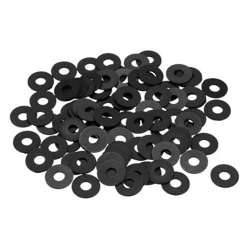 QUARKZMAN 85 Stück Nylon Unterlegscheiben, 6mm ID 16mm OD 1mm Thick Flachscheibe, Kunststoff Abstandshalter für Schrauben Bolzen Garten Wasserhahn Sanitär Reparatur, Schwarz QUARKZMAN 85 Stück Nylon Unterlegscheiben, 6mm ID 16mm OD 1mm Thick Flachscheibe, Kunststoff Abstandshalter für Schrauben Bolzen Garten Wasserhahn Sanitär Reparatur, Schwarz von QUARKZMAN