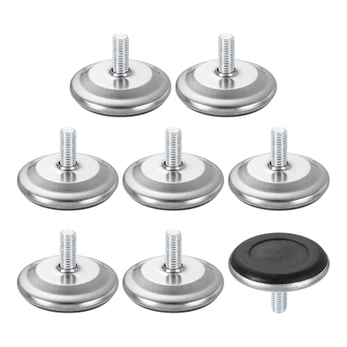 QUARKZMAN 8Stk M8 Gewinde Möbelgleiter, 48x20mm Verstellbare Nivellierungsfüße, Schraubbare Möbelgleiter für Stuhl Hocker Beine, Schwarz QUARKZMAN 8Stk M8 Gewinde Möbelgleiter, 48x20mm Verstellbare Nivellierungsfüße, Schraubbare Möbelgleiter für Stuhl Hocker Beine, Schwarz von QUARKZMAN