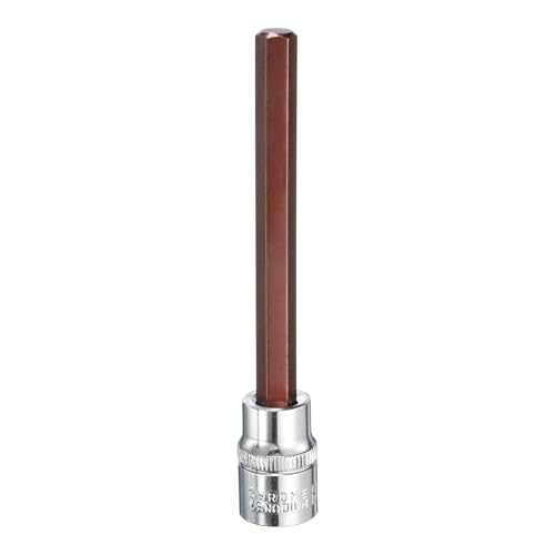 QUARKZMAN 8mm Sechskant-Bit-Steckdose 3/8" Antrieb SAE S2 Stahl Vierkant-Antriebs-Steckdose Verlängerung Ratschenschlüssel Zubehör für die Umwandlung von Bohrmaschine inschlüssel von QUARKZMAN