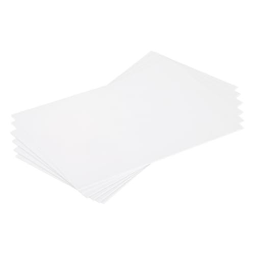 QUARKZMAN 6 Stück ABS Kunststoffplatte 18x10cm 0.5mm Stärke ABS Styrolplatten Plastikplatte Platte Zuschnitte für Modellbau Basteln DIY Handwerk Panel, Weiß von QUARKZMAN