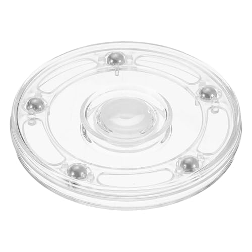QUARKZMAN Acryl Lazy Susan Drehteller, 3,5 Zoll Klarer Drehteller Organizer Kugellager 360 Grad Drehbarer Tablett für Gewürzregal Tisch Kuchen Küche Vorratskammer Dekoration Badezimmer QUARKZMAN Acryl Lazy Susan Drehteller, 3,5 Zoll Klarer Drehteller Organizer Kugellager 360 Grad Drehbarer Tablett für Gewürzregal Tisch Kuchen Küche Vorratskammer Dekoration Badezimmer von QUARKZMAN