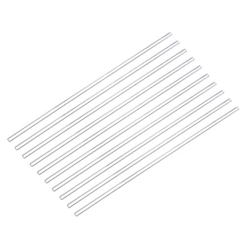 QUARKZMAN Acryl Rundstab 6mm Durchmesser 12" Länge Klar Solid Plastik PMMA Bar Stick Acryl Dübel Stäbe für Heimwerker Lichthalter Kunsthandwerk 12Stk QUARKZMAN Acryl Rundstab 6mm Durchmesser 12" Länge Klar Solid Plastik PMMA Bar Stick Acryl Dübel Stäbe für Heimwerker Lichthalter Kunsthandwerk 12Stk von QUARKZMAN