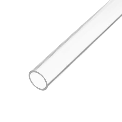 QUARKZMAN Acrylrohr Klar Rundrohr 14mm(0,55") ID 18mm(0,7") 10" für Lampen und Laternen, Wasserkühlsystem von QUARKZMAN