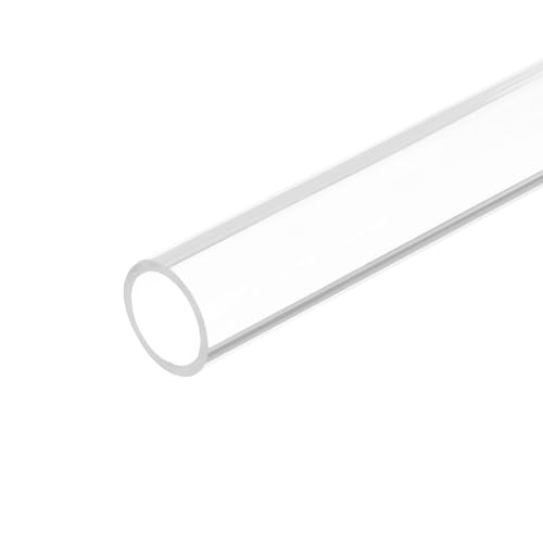 QUARKZMAN Acrylrohr Klarer Rundrohr 16mm (5/8 Zoll) ID 20mm OD 6" für Lampen und Laternen, Wasserkühlsystem von QUARKZMAN