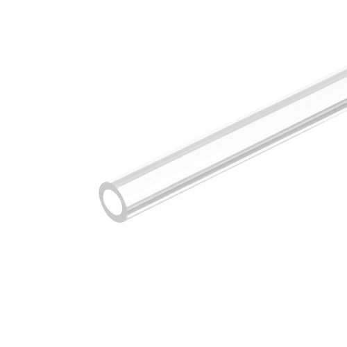 QUARKZMAN Acrylrohr Klarer Rundrohr 5mm (3/16 Zoll) ID 8mm (5/16 Zoll) OD 6" für Lampen und Laternen, Wasserkühlsystem von QUARKZMAN
