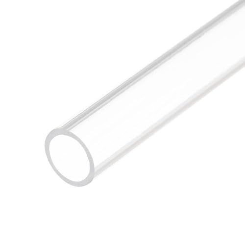 QUARKZMAN Acrylrohr Transparenter Steifer Rundrohr 8mm ID 10mm OD 6" für Lampen und Laternen, Wasserkühlsystem von QUARKZMAN