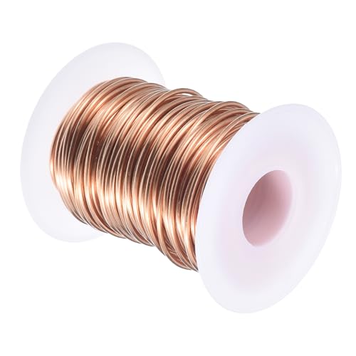 QUARKZMAN Basteldraht 1.6mm x 20m, Kupferdraht Gegen Schnecken, Kupferlackdraht Kupferspirale Copper Wire für Garten, Pflanzen und Gemüseanbau von QUARKZMAN