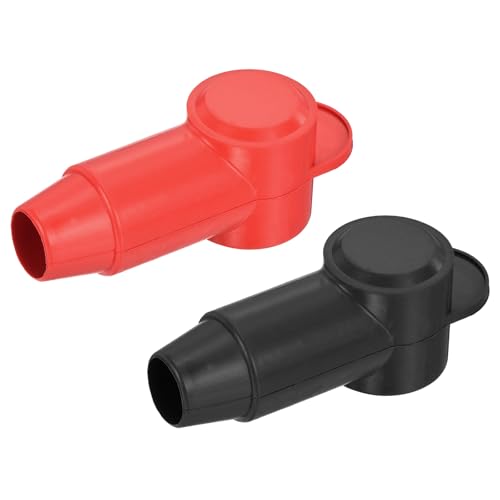 QUARKZMAN Batterieklemmenabdeckung, 2 Stück Silikon Batterie Polabdeckung Positiv Negativ Batteriepol Abdeckungen Battery Terminal Covers L13-19-69mm für Autos, E-Bikes, Lkws, Rot,Schwarz QUARKZMAN Batterieklemmenabdeckung, 2 Stück Silikon Batterie Polabdeckung Positiv Negativ Batteriepol Abdeckungen Battery Terminal Covers L13-19-69mm für Autos, E-Bikes, Lkws, Rot,Schwarz von QUARKZMAN