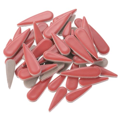 QUARKZMAN Blumenblüten-Mosaikfliesen für Bastelarbeiten 100g Tränenförmige Porzellan-Mosaikfliesen für Mosaik-Kunstprojekte und Außendekorationen Rot. QUARKZMAN Blumenblüten-Mosaikfliesen für Bastelarbeiten 100g Tränenförmige Porzellan-Mosaikfliesen für Mosaik-Kunstprojekte und Außendekorationen Rot. von QUARKZMAN