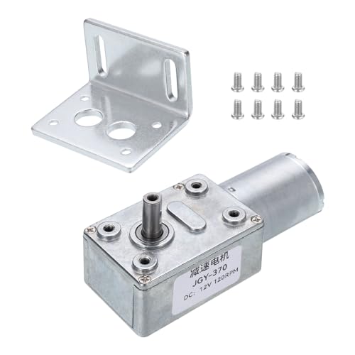 QUARKZMAN DC 12V Hochdrehmoment-Turbine-Wurmgetriebemotor mit 6mm Welle 120 U/min Getriebemotor Getriebe Reduktionsmotor für Boot, Auto, Ventilator, Haushaltsgerät QUARKZMAN DC 12V Hochdrehmoment-Turbine-Wurmgetriebemotor mit 6mm Welle 120 U/min Getriebemotor Getriebe Reduktionsmotor für Boot, Auto, Ventilator, Haushaltsgerät von QUARKZMAN