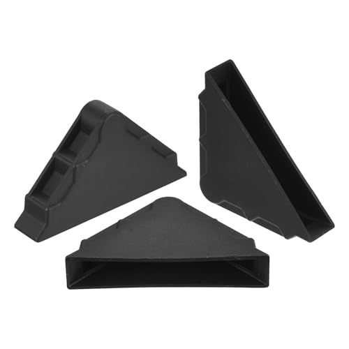 QUARKZMAN Eckenschutz Kantenschutz 10x65mm Dreiecksform Glas-Eckschützer Kissen 20 Stück Kunststoffeckschützer für Eckschutz von Glas, Spiegel, Fliesen, Schwarz von QUARKZMAN