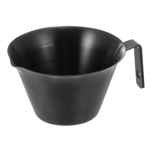 QUARKZMAN Espresso Messbecher, 304 Edelstahl Espresso Shot Becher Espresso Tasse mit Griff Espresso Zubehör zum Kaffee Milch Cocktail Zubereiten, Schwarz von QUARKZMAN