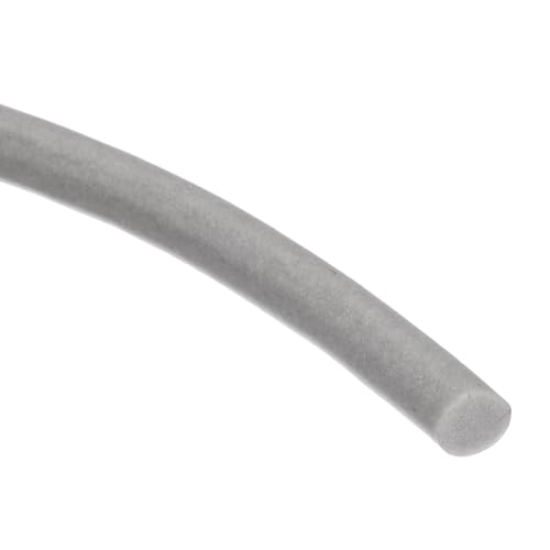 QUARKZMAN Fugenfüllprofil Silikon Dichtschnur 5,5 mm OD 2,5 m 8ft Fugendichtband Rundschnur Schwammgummi Fugendichtschnur für Lager, Schaumrohrisolierung, Abdichtung Fensterfugen, Grau von QUARKZMAN