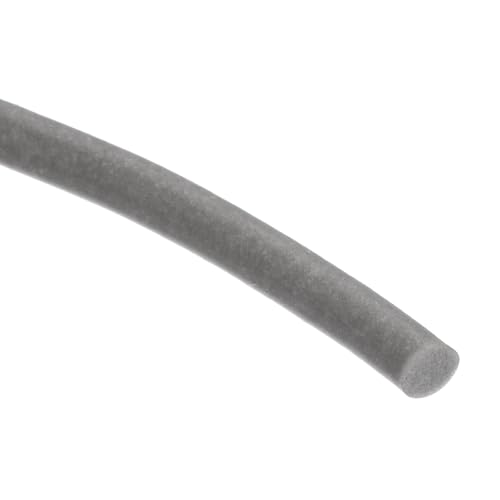 QUARKZMAN Fugenfüllprofil Silikon Dichtschnur 5mm OD 4,5m 15ft Fugendichtband Rundschnur Schwammgummi Fugendichtschnur für Lager, Schaumrohrisolierung, Abdichtung Fensterfugen, Grau von QUARKZMAN