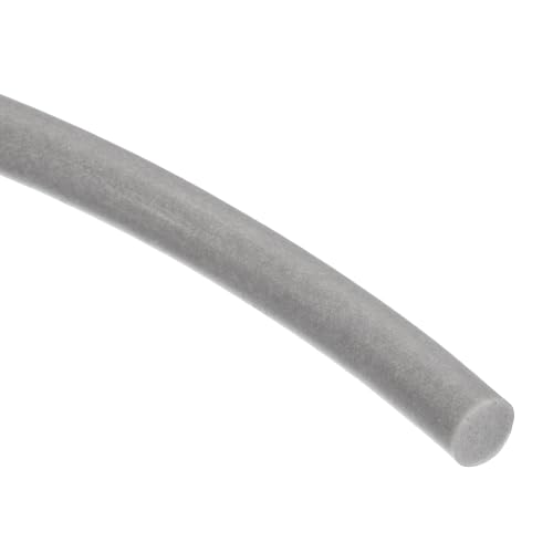 QUARKZMAN Fugenfüllprofil Silikon Dichtschnur 6,5 mm OD 2,5 m 8ft Fugendichtband Rundschnur Schwammgummi Fugendichtschnur für Lager, Schaumrohrisolierung, Abdichtung Fensterfugen, Grau von QUARKZMAN