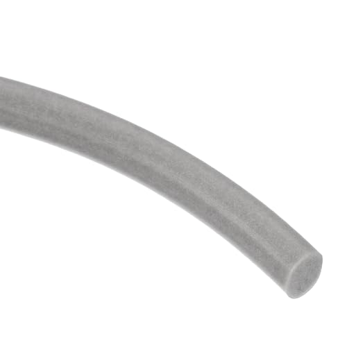 QUARKZMAN Fugenfüllprofil Silikon Dichtschnur 6,5 mm OD 4,5 m 15 ft Fugendichtband Rundschnur Schwammgummi Fugendichtschnur für Lager, Schaumrohrisolierung, Abdichtung Fensterfugen, Grau von QUARKZMAN