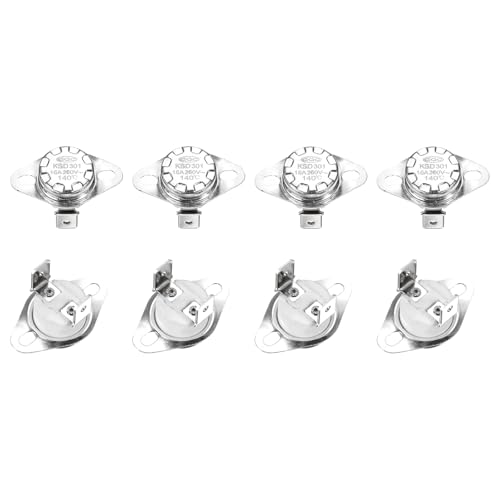 QUARKZMAN 8 Stück Thermoschalter 140°C Geschlossen 250V 16A Temperaturschalter Thermostat KSD301 Bimetall Thermoschutz für Mikrowellen, Backöfen, Kaffeemaschinen von QUARKZMAN