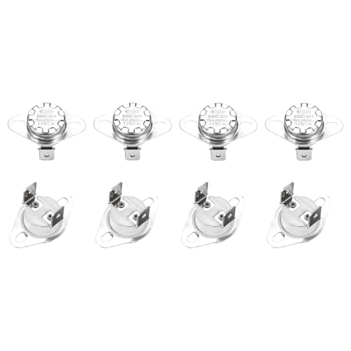 QUARKZMAN 8 Stück Thermoschalter 175°C Öffner 250V 16A Temperaturschalter Thermostat KSD301 Bimetall Thermoschutz für Mikrowellen, Backöfen, Kaffeemaschinen von QUARKZMAN