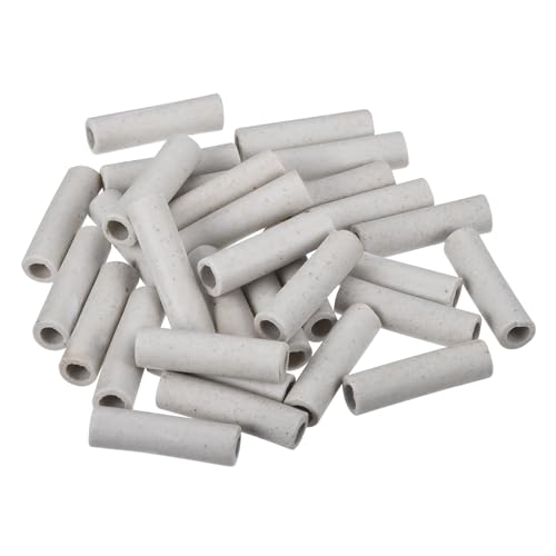 QUARKZMAN Keramikrohr isolierter elektronischer Drahtbündelschutz Wärmedämmungsrohr 5x8x30mm, Packung mit 30 Stück von QUARKZMAN