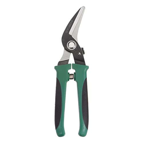 QUARKZMAN Luftfahrt Schere 8" Länge Links Schneiden Zinn Scheren 3Cr13 Stahl Schwarz Finish für Schnitt Blatt Metall von QUARKZMAN