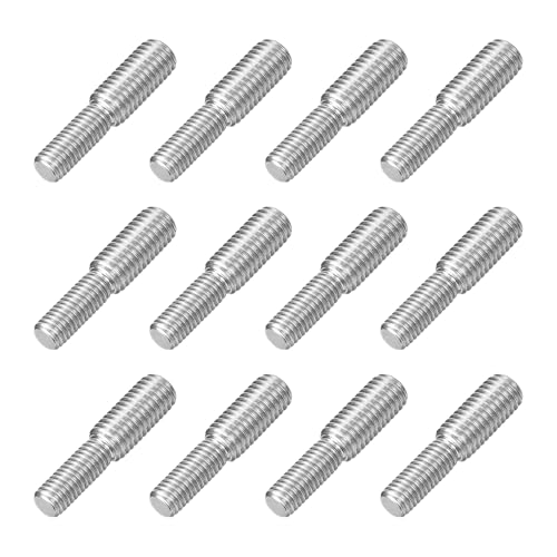 QUARKZMAN M8x20mm zu M10x20mm Doppel Ende Gewindebolzen, Doppelend Gewindestifte Schraube 12 Stück 304 Edelstahl Gewindeadapter Reduzierschraube für Möbel Hardware QUARKZMAN M8x20mm zu M10x20mm Doppel Ende Gewindebolzen, Doppelend Gewindestifte Schraube 12 Stück 304 Edelstahl Gewindeadapter Reduzierschraube für Möbel Hardware von QUARKZMAN