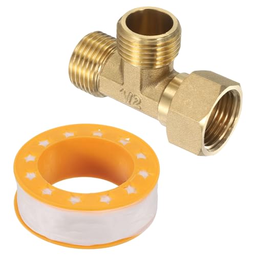 QUARKZMAN Messing-Winkelventil 1/2" Ausgang x 1/2" Eingang 3-Wege-Kompressionst-Stück Ventil Versorgungsleitung Anschluss Wasserleitung Adapter Verteiler für Wasserhahn, Wasserfilter QUARKZMAN Messing-Winkelventil 1/2" Ausgang x 1/2" Eingang 3-Wege-Kompressionst-Stück Ventil Versorgungsleitung Anschluss Wasserleitung Adapter Verteiler für Wasserhahn, Wasserfilter von QUARKZMAN