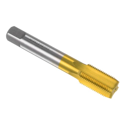 QUARKZMAN Metrische Maschine Gewindefräser M18 x 1.5 H2 Titanium Beschichtet (Ti-beschichtet) Hochgeschwindigkeitsstahl 4 Gerade Flöten Schraube Gewindebohrer Heimwerken Werkzeug von QUARKZMAN