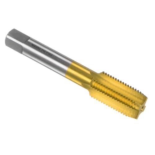 QUARKZMAN Metrische Maschine Gewindefräser M20 x 2 H2 Titanium Beschichtet (Ti-beschichtet) Hochgeschwindigkeitsstahl 4 Gerade Flöten Schraube Gewindebohrer Heimwerken Werkzeug von QUARKZMAN