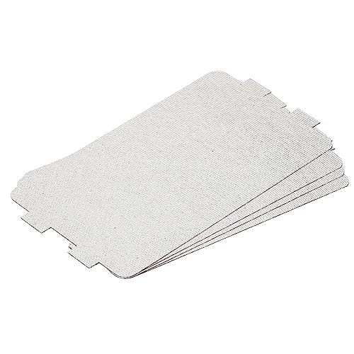 QUARKZMAN Mikrowelle Hohlleiter Abdeckung Universal Mikrowelle Ofen Teile Mica Plates Blätter 115x65mm für Zuhause Küche Restaurant Grau Pack von 4 von QUARKZMAN