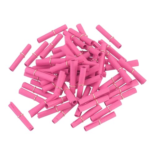 QUARKZMAN Mini Lose Tombola, 100 Stück Kleine Zettel für Botschaften für Valentinstag Jubiläum, Tombola Lose zum Selber Beschriften für Geburtstagparty Vereinsfest, Rosenrot von QUARKZMAN