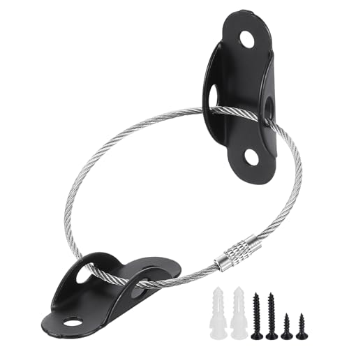 QUARKZMAN Möbel (4Stk) Kippschutz Möbel Imprägnierung Legierung Wand Breite Version für Schränke Bett Regal Möbel Befestigungen Wand Schwarz von QUARKZMAN