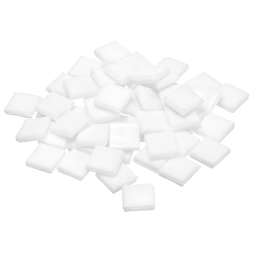 QUARKZMAN Mosaikfliesen, Glasmosaik Mosaiksteine zum Basteln Mini Mosaikfliese DIY Hobbys Handgemachter Kristall Freier Handwerksmaterial Kreativität (Helle Weiße Packung mit 100) von QUARKZMAN