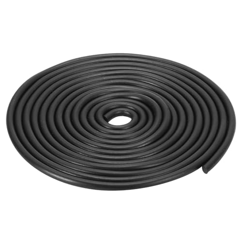 QUARKZMAN Nitrilkautschuk-Runddichtungsstreifen, Durchmesser 5 mm (13/64") 2 Meter (6,56 Fuß) langer fester Gummiprofil-Dichtungsstreifen für DIY-Dichtungen von QUARKZMAN