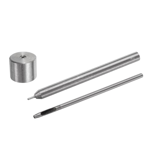 QUARKZMAN Ösenlochstanze Werkzeug, 2mm Ösen Setzer Hohlstanze für Lederhandwerk Kleidung Handtasche Stoff Vorhang Setzer von QUARKZMAN