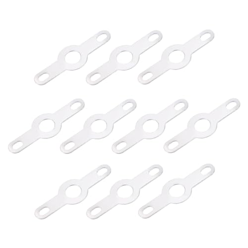 QUARKZMAN PCB Lötöse Platte Ring Klemme 3.2mm Double Ends Verbindung für Stromkabel Volldraht Pack von 200 von QUARKZMAN