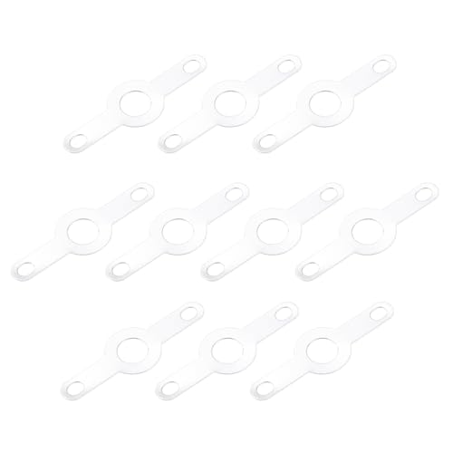 QUARKZMAN PCB Lötöse Platte Ring Klemme 4.2mm Double Ends Verbindung für Stromkabel Volldraht Pack von 200 von QUARKZMAN