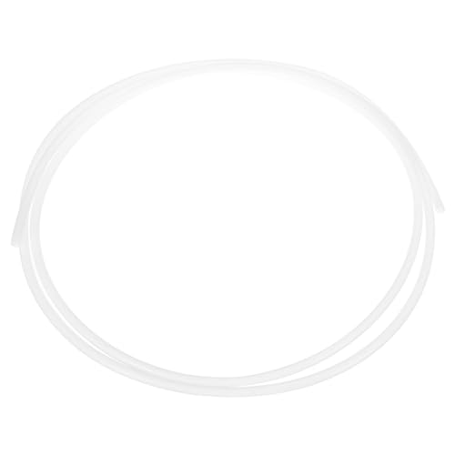 QUARKZMAN PTFE-Schlauch 2m lang, 5 mm ID 6 mm OD Hochtemperaturschlauch, isolierender 3D-Druckerschlauch weiß Förderschlauch von QUARKZMAN