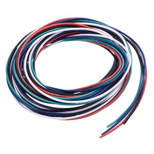 QUARKZMAN 30 AWG 0.055mm² Flexibel PVC Elektronik Kabel 1.5m, 1mm OD Verzinnter Kupferdraht für RC-Flugzeuge, Lastwagen, Auto, DIY Batterieklemmenkabel (5 Farben） von QUARKZMAN
