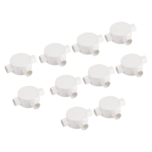 QUARKZMAN PVC Installationsdose Abzweigdose T-förmige runde Kabeldose 20 mm wasserdicht für Heimkabelmanagement Elektronikprojekte Packung mit 10 QUARKZMAN PVC Installationsdose Abzweigdose T-förmige runde Kabeldose 20 mm wasserdicht für Heimkabelmanagement Elektronikprojekte Packung mit 10 von QUARKZMAN