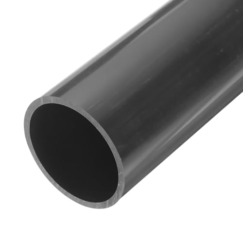 QUARKZMAN PVC Rohr, Durchmesser 67.8mm Länge 250mm Rund Kunststoffrohr für Garten, Aquarium, Wasserleitung, Kabelkanal, lüftungsrohr (Dunkelgrau) von QUARKZMAN