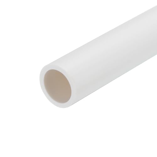 QUARKZMAN PVC Starres Rundrohr 15.4mm(5/8") ID 20mm AD 350mm Weiß Hohe Schlagzähigkeit für Wasser Rohr Handwerk Kabel Hülse von QUARKZMAN