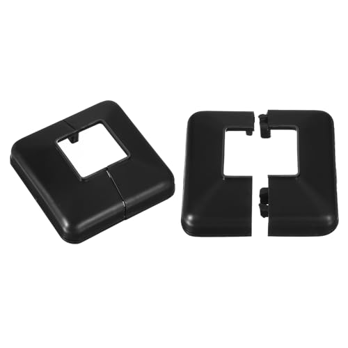 QUARKZMAN Pfostenverkleidung, 2 Stück 40x40mm/1.6"x1.6" Kunststoff-Spalt-Stil Pfostenbasisabdeckung für Zaun, Treppengeländer, Veranda, 100x100mm/4"x4" (Gesamtgröße) von QUARKZMAN