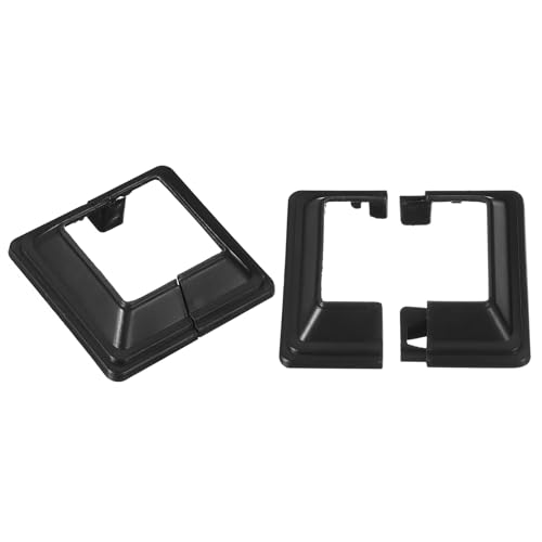 QUARKZMAN Pfostenverkleidung, 2 Stück 40x40mm/1.6"x1.6" Kunststoff-Spalt-Stil Pfostenbasisabdeckung für Zaun, Treppengeländer, Veranda, 72x72mm/2.8"x2.8" (Gesamtgröße) von QUARKZMAN